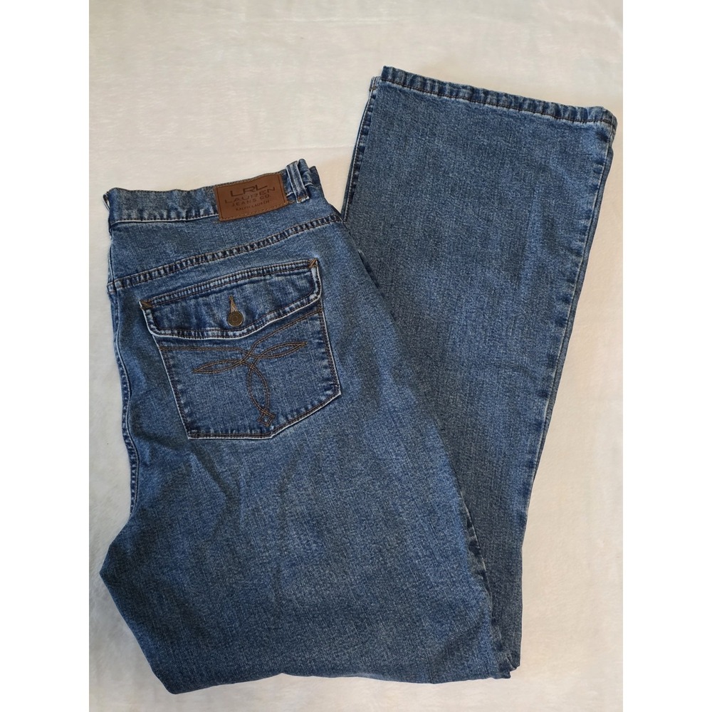 Lauren Jeans Co Womens Size 14 Ralph Lauren Denim Bootcut Jeans 90s style